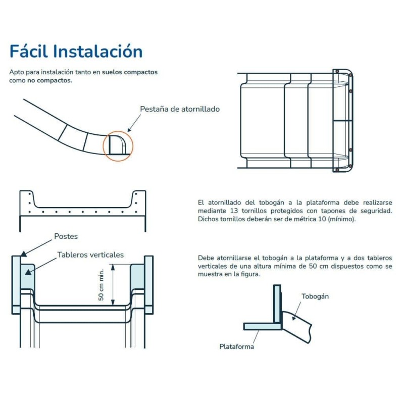 Rampa de tobogán WIDE 150