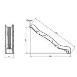 Rampa de tobogán Masgames OPTIMA HORECA homologada varias alturas