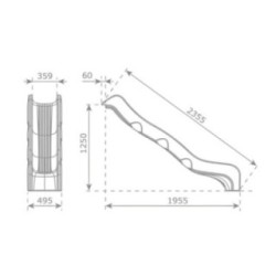 Rampa de tobogán Masgames OPTIMA HORECA homologada varias alturas