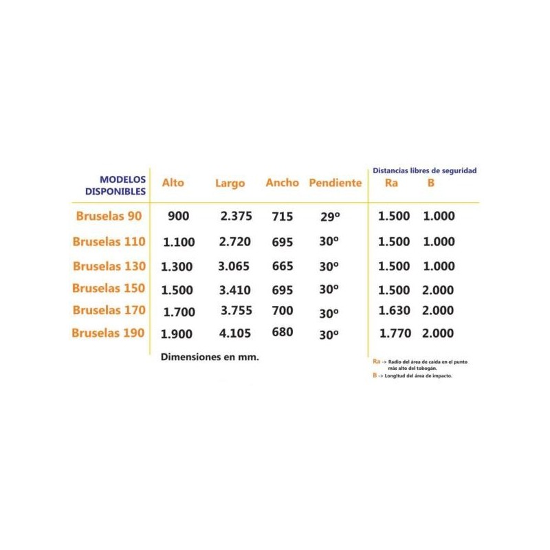 Rampa de escorrega BRUXELAS