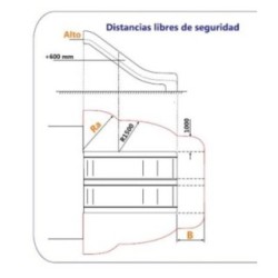 Rampa de escorrega DUPLA PISTA