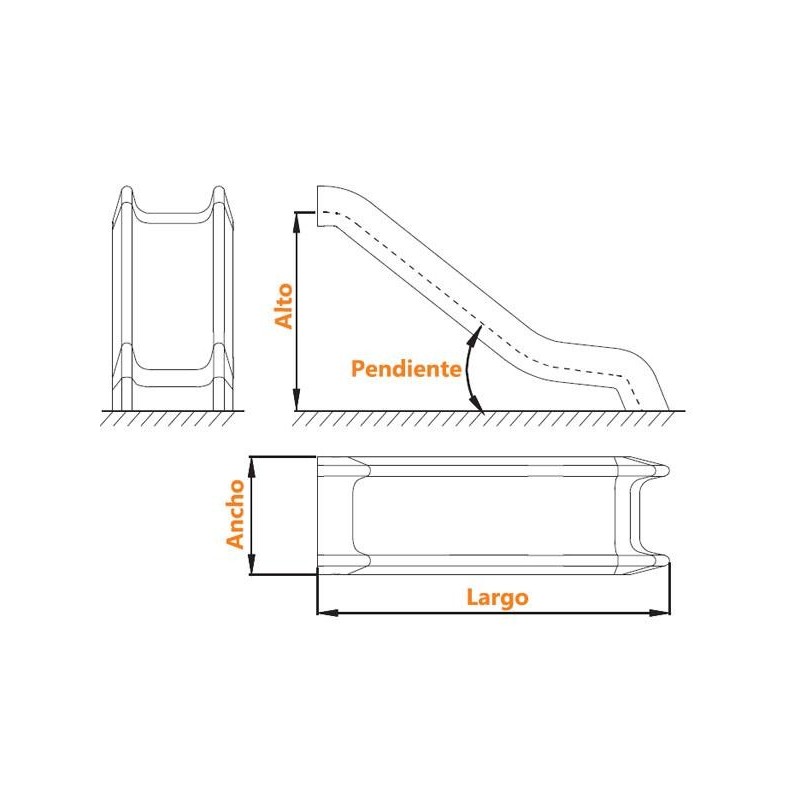Rampa de tobogán SERIE T
