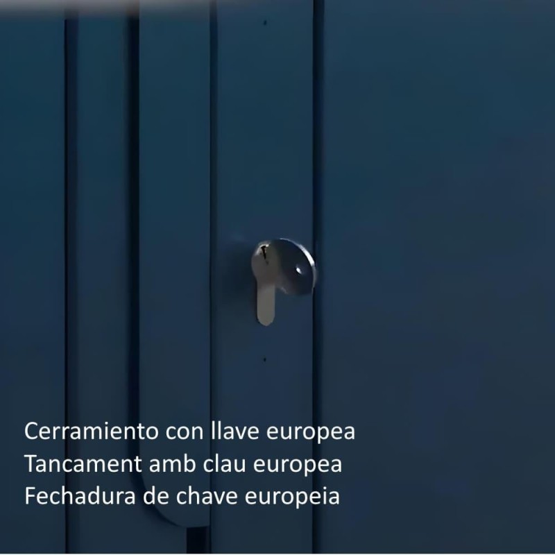 Abrigo para bicicletas com porta Bóveda L