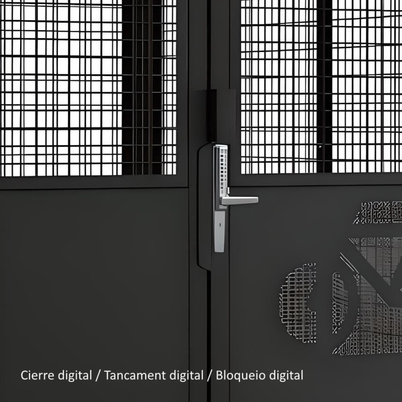 Abrigo para bicicletas com porta Bóveda L