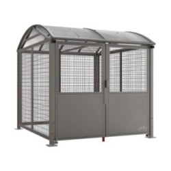 Abrigo para bicicletas com porta Bóveda L