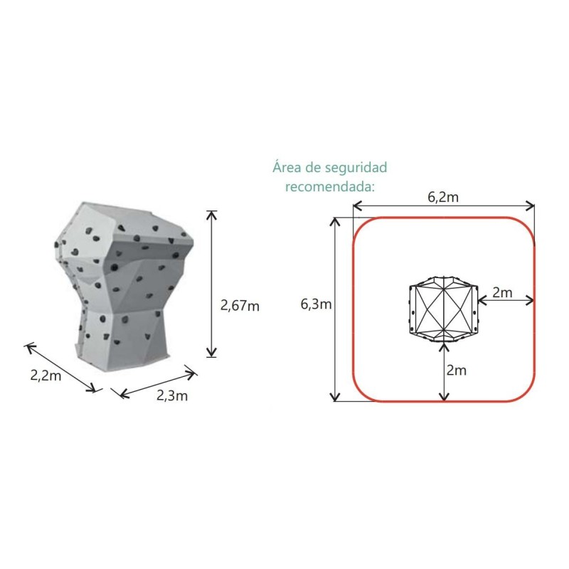 Rocódromo Infantil de pared BERING