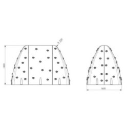 Parede de escalada infantil MONTSERRAT