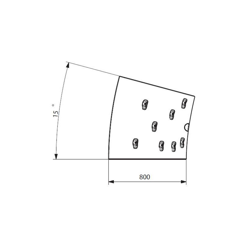 Rocódromo Infantil MÓDULO CÓNCAVO
