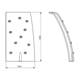 Rocódromo Infantil MÓDULO CONVEXO