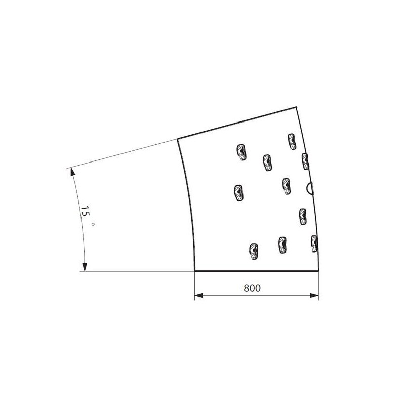 Rocódromo Infantil MÓDULO CONVEXO