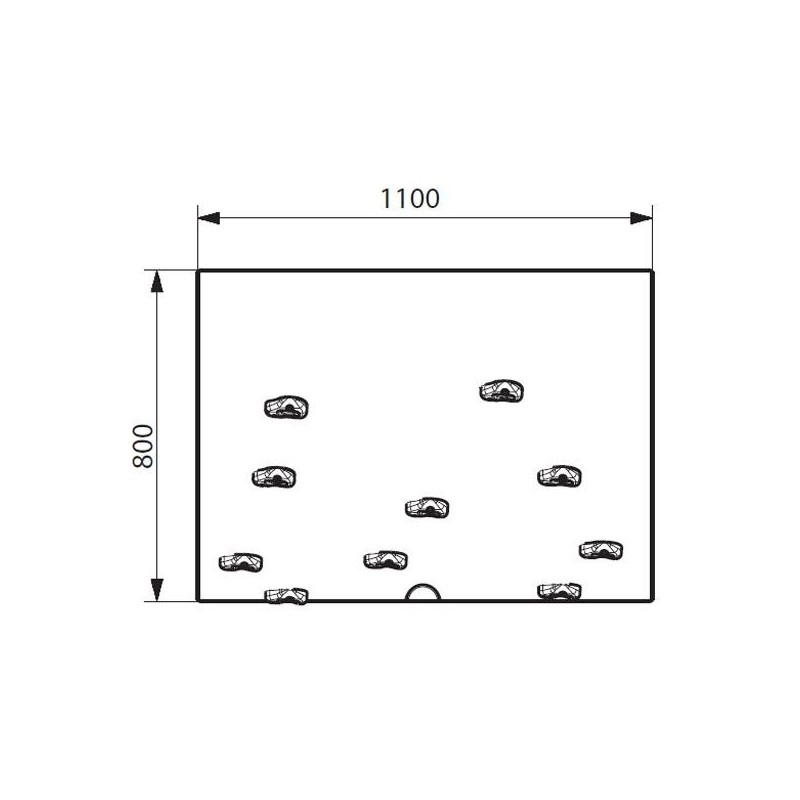 Rocódromo infantil MÓDULO RECTO