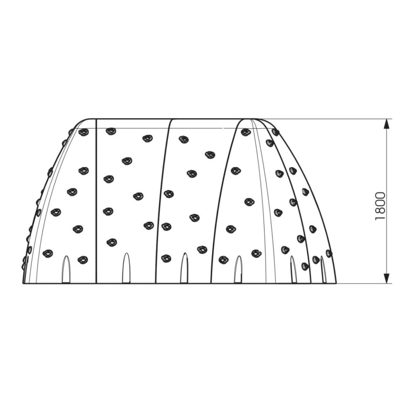 Parede de escalada infantil MONTGÓ