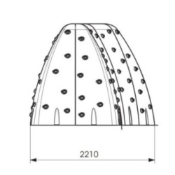 Parede de escalada infantil MONTGÓ