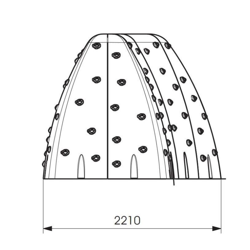 Parede de escalada infantil MONTGÓ