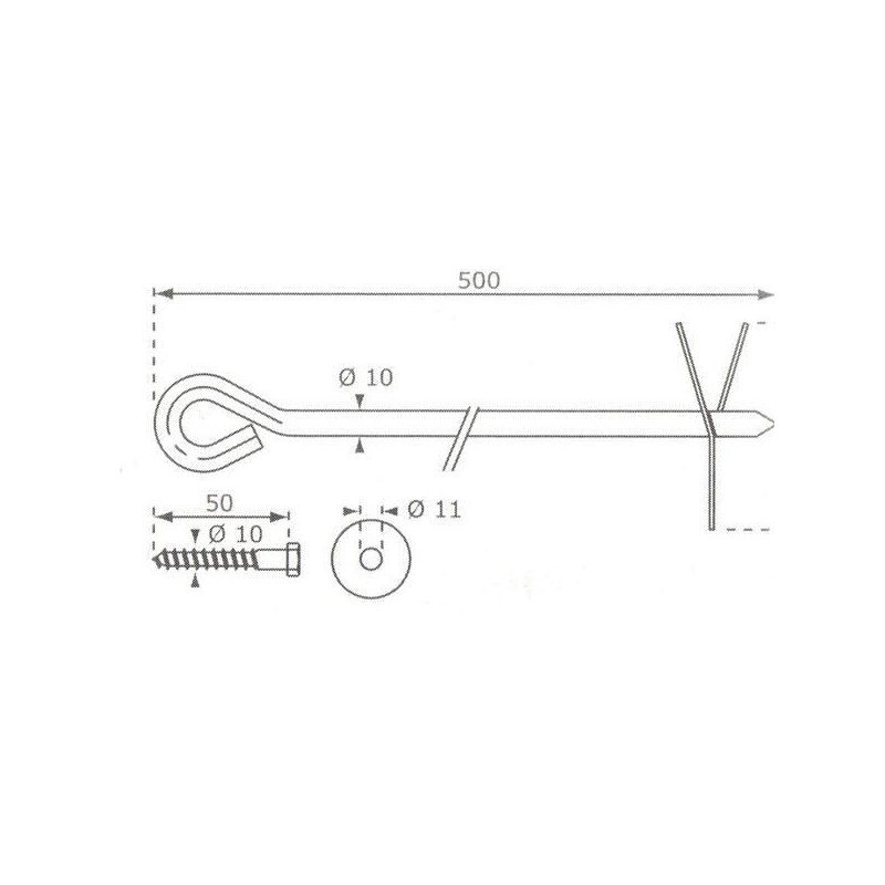 Set de 4 ancoratges llargs MASGAMES