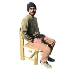 Silla de madera exterior MASGAMES BATEA