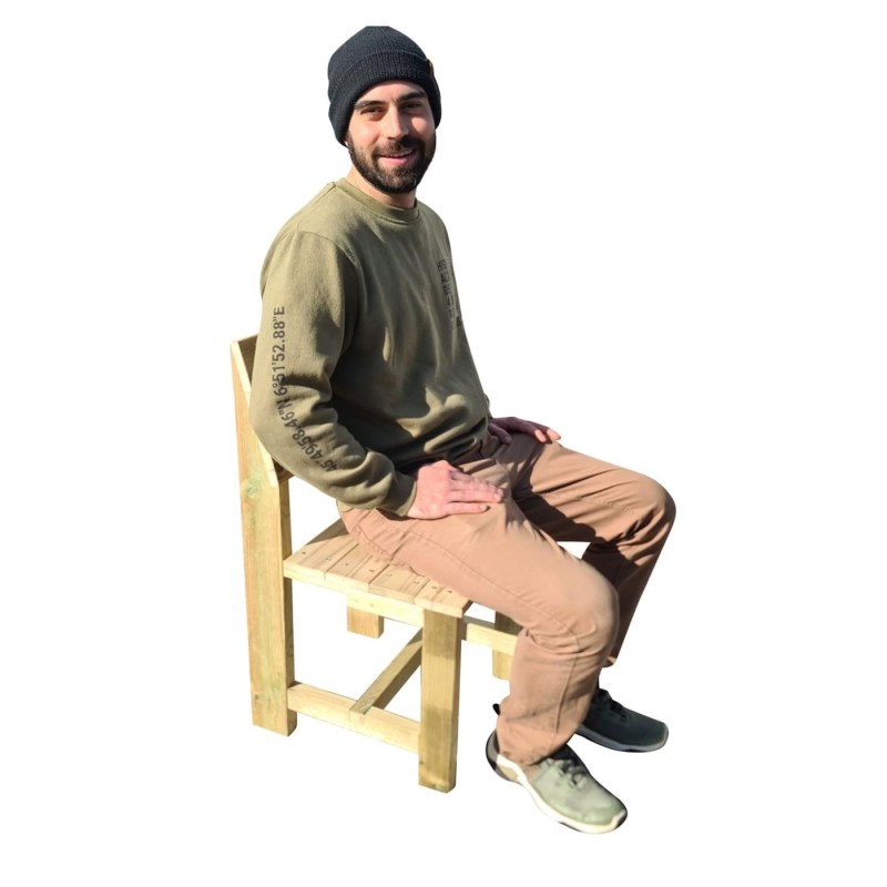 Silla de madera exterior MASGAMES BATEA