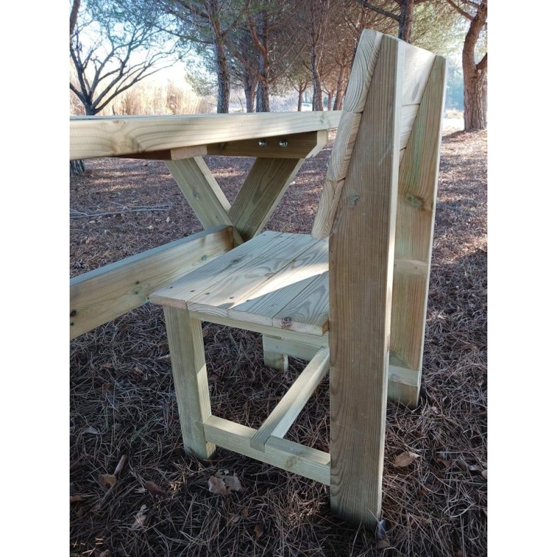 Silla de madera exterior MASGAMES BATEA