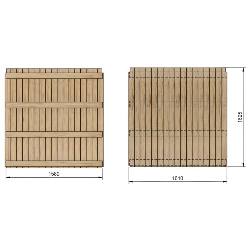 Terra de fusta per la caseta Masgames LOLLIPOP XXL HORECA