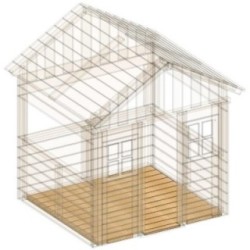 Suelo de madera para casita Masgames LOLLIPOP XL HORECA