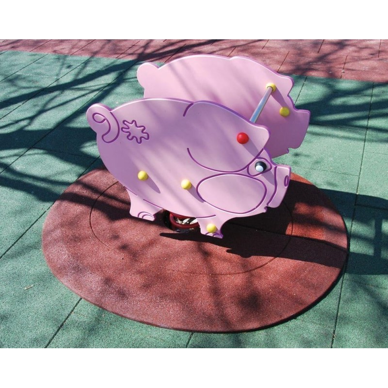 Suelo de caucho para balancín de muelle