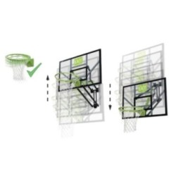 Tablero de baloncesto Galaxy graduable (con aro flexible)
