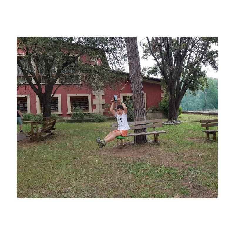 Conjunto tirolina MASGAMES + asiento