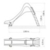 Escorrega toboágua para piscina Reto 125