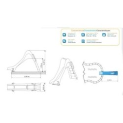 Escorrega toboágua para piscina Reto 175