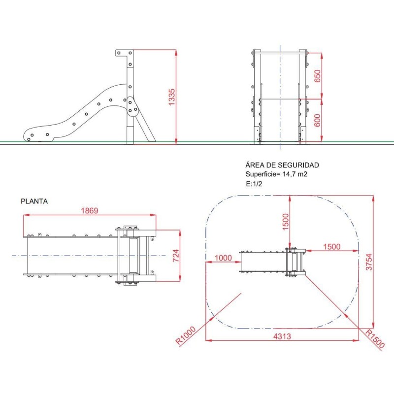 Tobogan AIMARA Baby 60 cm