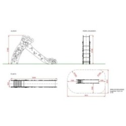 Tobogan AQUA Gran 136 cm