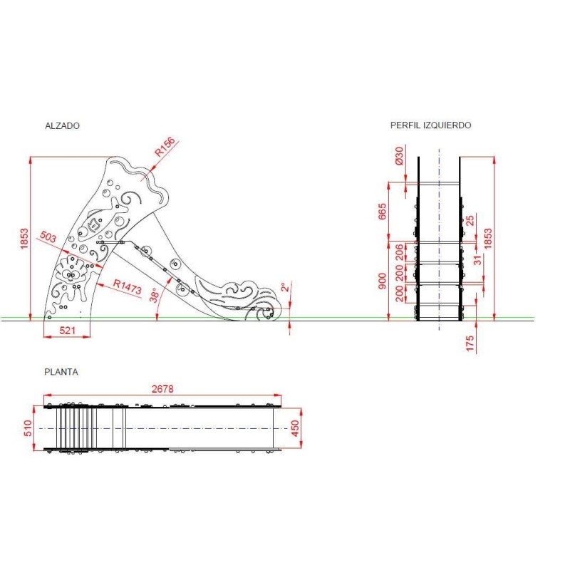 Escorregador AQUA Mini 90 cm