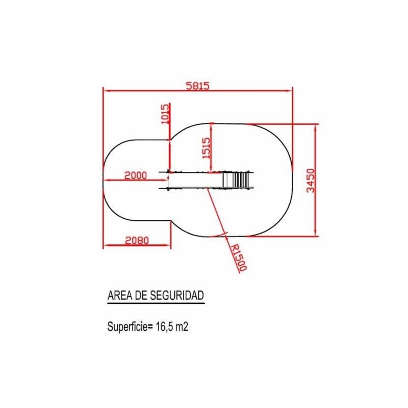 Tobogán CAMPANILLA Mini 90 cm