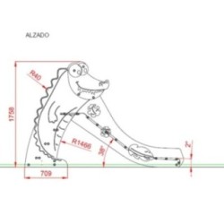 Tobogán COCODRILO Mini 90 cm