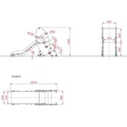 Tobogán COHETE Baby 60 cm