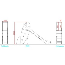 Tobogán COHETE Grande 136 cm