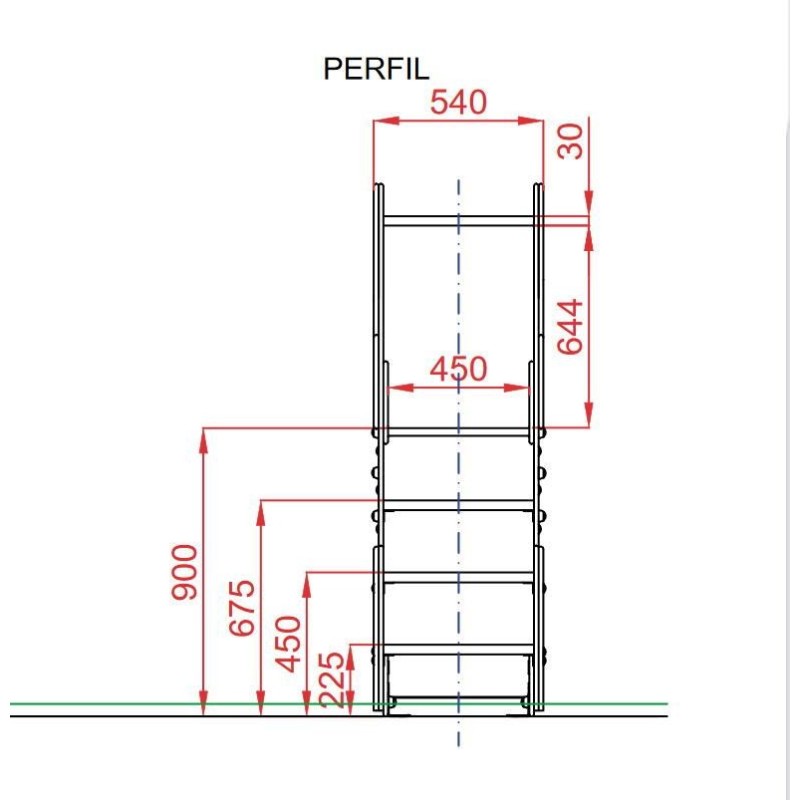 Tobogán COHETE Mini 90 cm