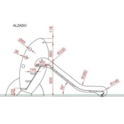 Tobogán COHETE Mini 90 cm