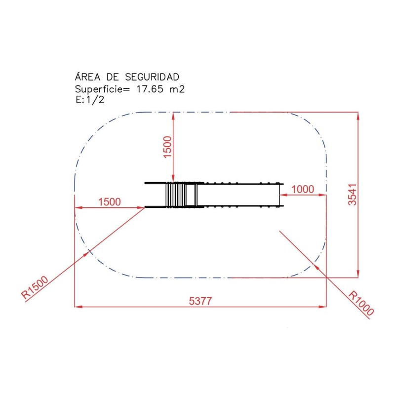 Tobogán COHETE Mini 90 cm