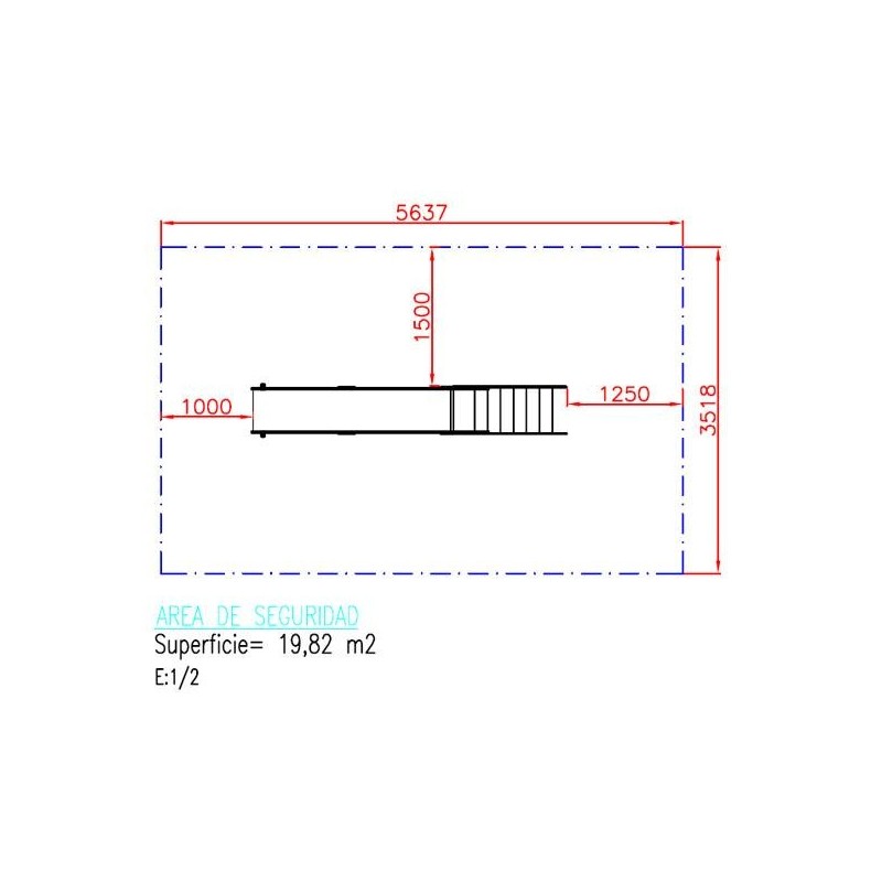Tobogán GUISANTE Grande 136 cm
