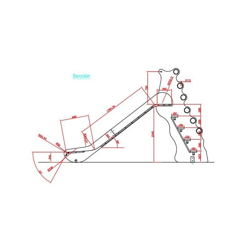 Tobogán GUISANTE Grande 136 cm