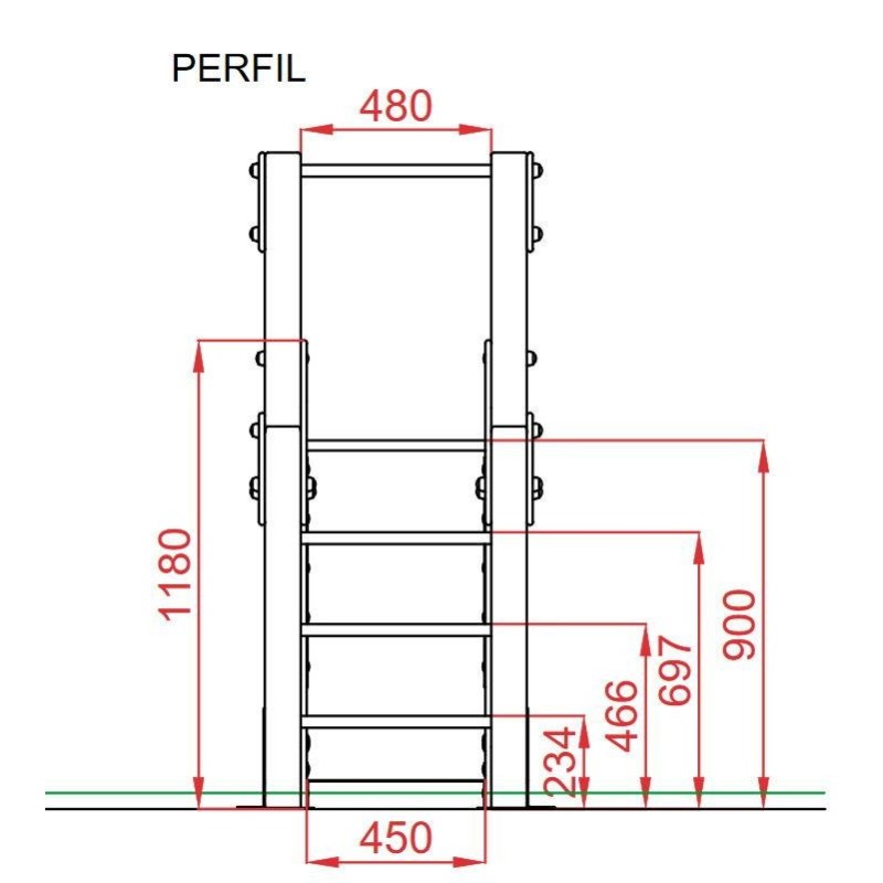 Tobogán AIMARA Mini 90 cm