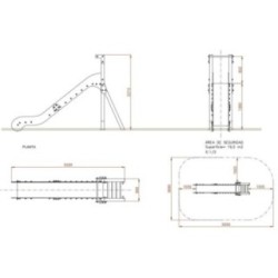 Tobogán AIMARA Grande 136 cm