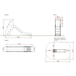 Tobogán JAMAICA Mini 90 cm