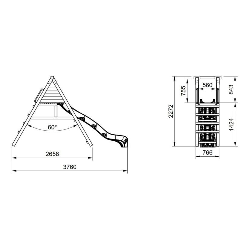 Tobogán Zentaurus Optima (140 cm)