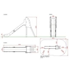Tobogán SAMI Grande 136 cm