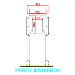Tobogán LIMA Grande 136 cm