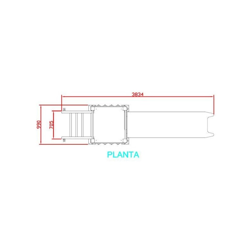 Tobogán LIMA Grande 136 cm