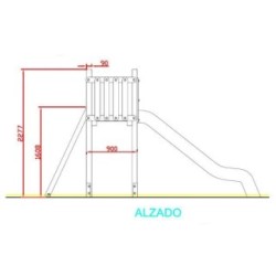 Tobogán LIMA Grande 136 cm