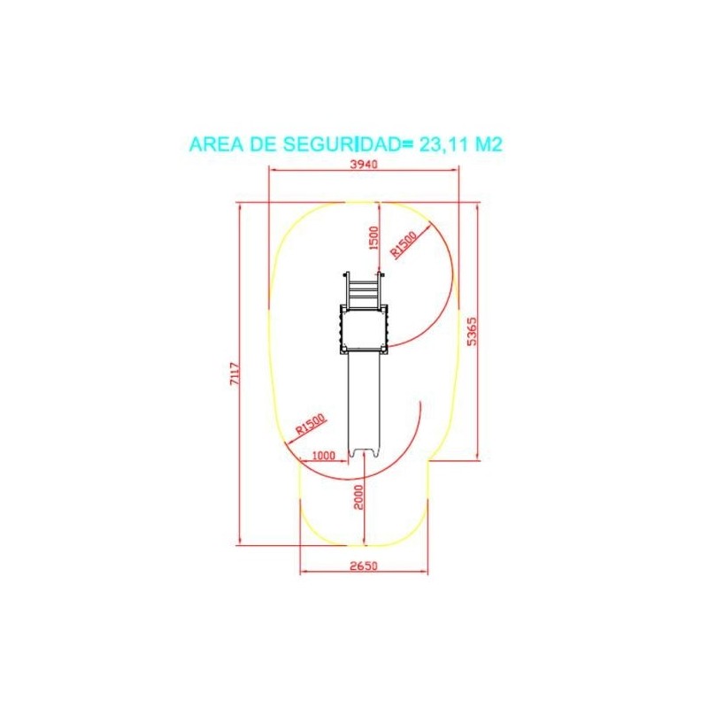 Tobogán LIMA Grande 136 cm